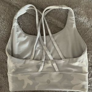 Lulu longline camo sports bra